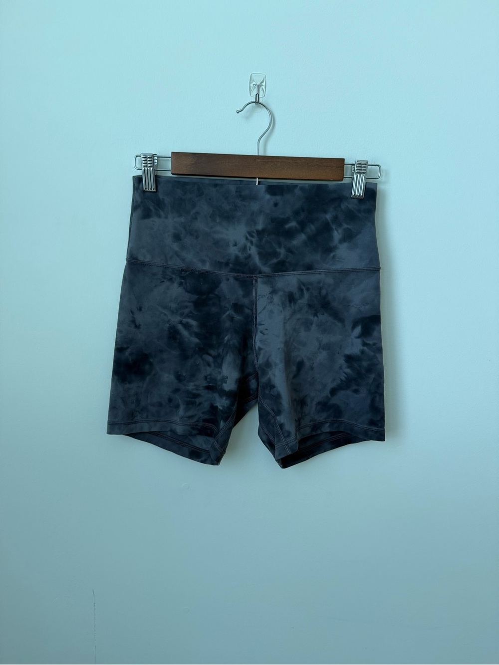 Lululemon Align High Rise Short 6” Diamond Dye Pitch Grey Graphite Grey Size 8